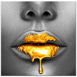 ZNTS Oppidan Home "Lips of Honey" Acrylic Wall Art B03050781