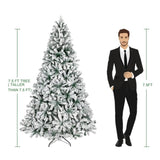ZNTS 7.5ft Automatic Tree Structure PVC Material Green Flocking 1450 Branches Christmas Tree 86998894
