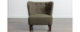 ZNTS Accent Chair, Upholstered Armless Chair Lambskin Sherpa Single Sofa Chair with Wooden Legs, Modern WF316705AAG