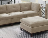 ZNTS Modular Living Room Furniture Corner Wedge Camel Chenille Fabric 1pc Cushion Wedge Sofa Couch B011104325