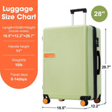 ZNTS Contrast Color Hardshell Luggage 28inch Expandable Spinner Suitcase with TSA Lock Lightweight PP315371AAN