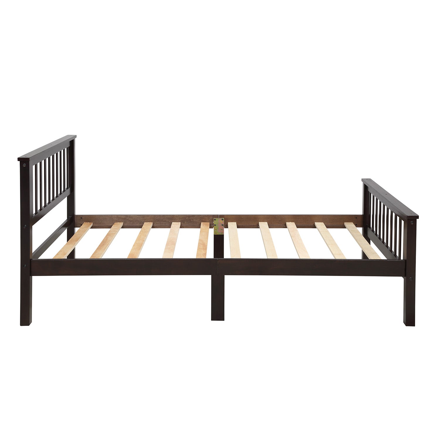 ZNTS Wood Platform Bed Twin Bed with Headboard and Footboard WF191767AAP
