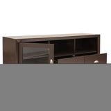ZNTS Techni Mobili Modern TV Stand with Storage for TVs Up To 60", Wenge RTA-8807-WN