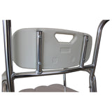ZNTS Multifunction Heavy Duty Memory Foam Commode Chair Adult Bathroom Toilet Seat White & Beige 62123836