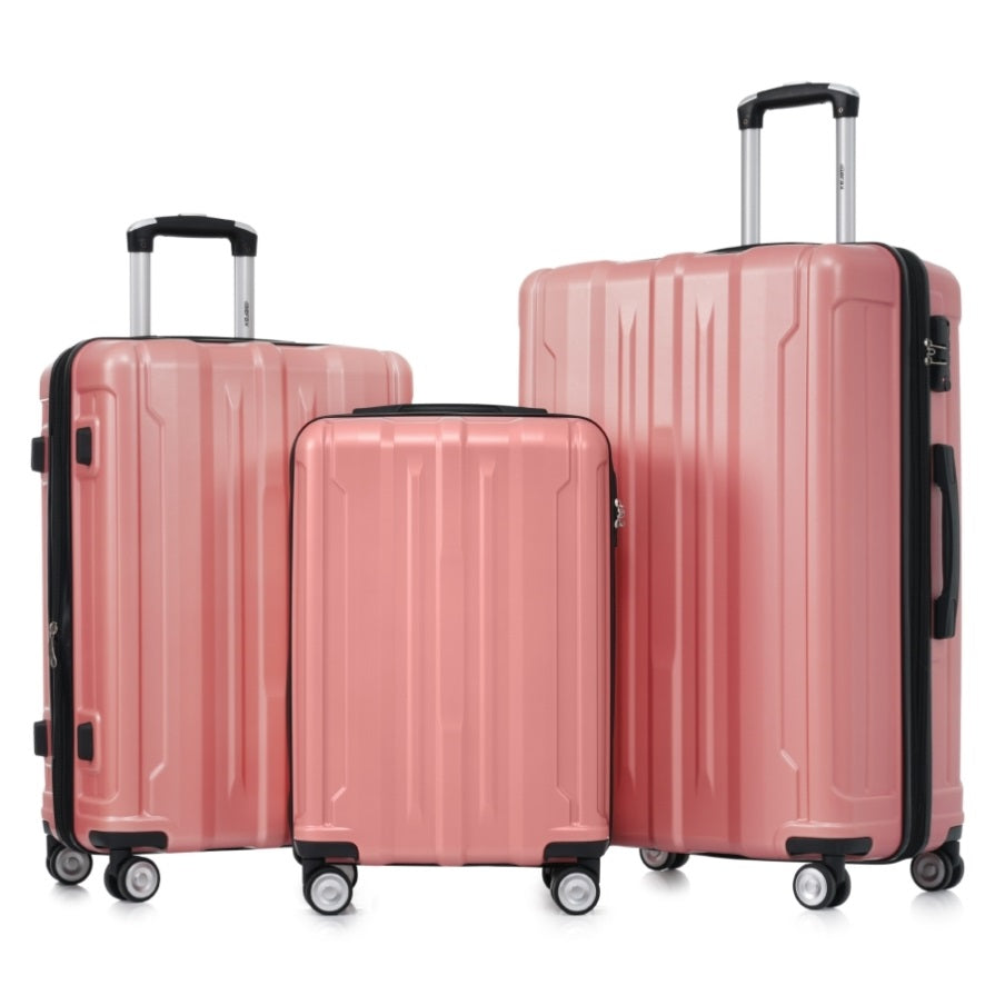 ZNTS Hardside Luggage Sets 3 Pieces Expandable Luggages Spinner