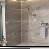 ZNTS Multi Function Dual Shower Head - Shower System with 4.7" Rain Showerhead, 7-Function Hand Shower, W124362257