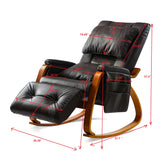 ZNTS MASSAGE Comfortable Relax Rocking Chair Brown W60739701