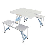 ZNTS One Piece Folding Table and Chair Aluminum Alloy 66376598