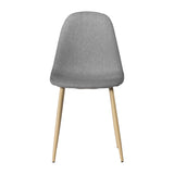 ZNTS 4pcs Modern Style Simple Dining Chair Gray 62696504