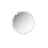 ZNTS Beaded Round Wall Mirror 27"D B03599372