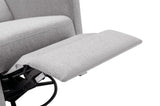 ZNTS Modern Upholstered Rocker Nursery Chair Plush Seating Glider Swivel Recliner Chair, Gray PP297876AAE