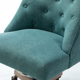 ZNTS Syros Modern Office Chair with Tufted Back OFM0021-TEAL