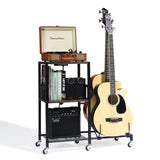 ZNTS Multifunction Guitar Stand with 3 USB Ports and 2 AC Outlets, and 2-Tier for Acoustic, Electric 63727498