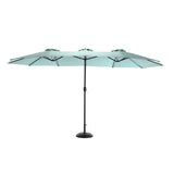 ZNTS 14.8 Ft Double Sided Outdoor Umbrella Rectangular Large with Crank W640140334