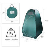 ZNTS Portable Outdoor Pop-up Toilet Dressing Fitting Room Privacy Shelter Tent Army Green 07914240