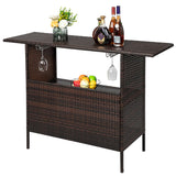ZNTS Modern Stylish And Beautiful Bar Table Brown Gradient 37837385