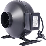 ZNTS 4-Inch 203 CFM Inline Duct Fan: Air Circulation Vent Blower for Hydroponics, Basements, and Kitchens W46577502
