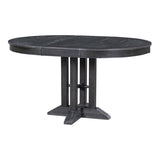 ZNTS TREXM Farmhouse Dining Table Extendable Round Table for Kitchen, Dining Room WF305980AAB