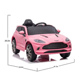 ZNTS 12V Dual-drive remote control electric Kid Ride On Car,Battery Powered Kids Ride-on Car pink, 4 W1811110558