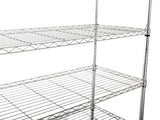 ZNTS 7 Tier Wire Shelving Unit, 2450 LBS NSF Height Adjustable Metal Garage Storage Shelves with Wheels, W155065923