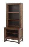 ZNTS Bridgevine Home Branson Bookcase Pier, No Assembly Required, Two-Tone Finish B108P163819