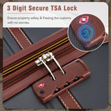ZNTS 24 IN Luggage 1 Piece with TSA lock , Expandable Lightweight Suitcase Spinner Wheels, Vintage PP321685AAB