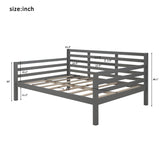 ZNTS Wooden Full Size Daybed with Clean Lines, Gray WF199367AAE