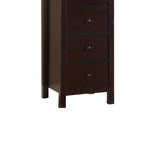 ZNTS Transitional Espresso Compact Design 5-Drawer Chest Bedroom / Small Living Space Chest of drawers B011P163369