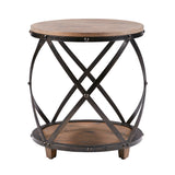 ZNTS Cirque Bent Metal Accent Table B03548816