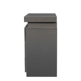 ZNTS Modern High gloss UV Night Stand with 3 drawers & LED lights W33165035