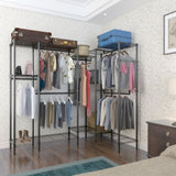 ZNTS Closet Organizer Metal Garment Rack Portable Clothes Hanger Home Shelf 42795243