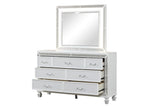 ZNTS Crystal Modern Style 7-Drawer Dresser Made With Wood Finished in White B00970958