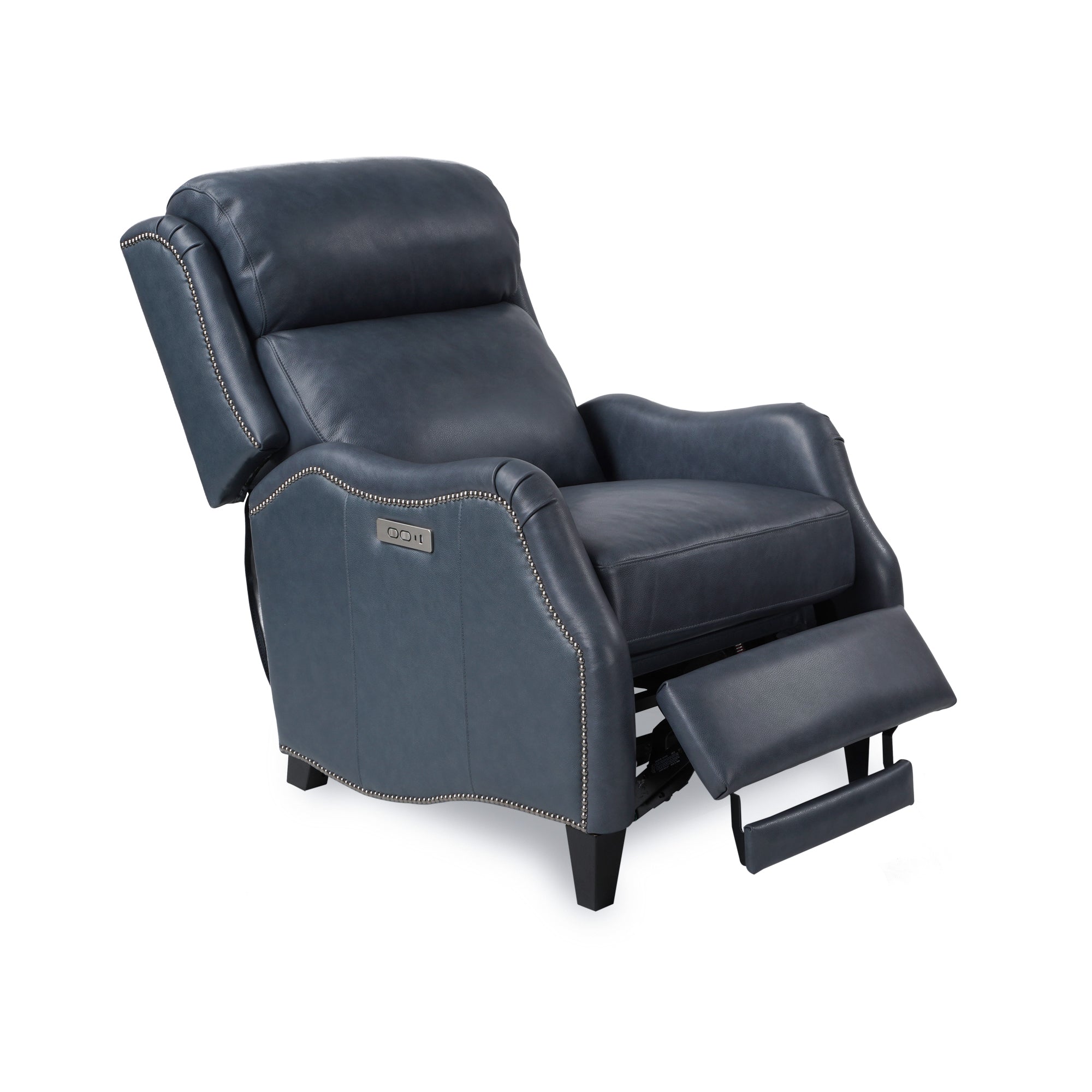 ZNTS Belinda Full Genuine Leather Dual Power Recliner Chair USB Type C Charger W98271409