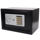 ZNTS Mini Wall-in Style Electronic Code Metal Steel Box Safe Case 20EA Black 51019638