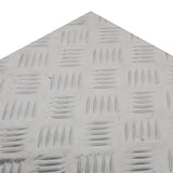 ZNTS 50" Elegant 5-Strips Pattern Aluminum Toolbox Silver 14241628