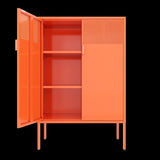 ZNTS Metal Storage Locker Cabinet, Adjustable Shelves Free Standing Sideboard Steel Cabinets for 53260529