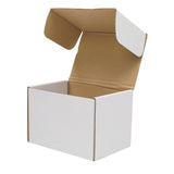 ZNTS 50 Corrugated Paper Boxes 6x4x4"（15.2*10*10cm）White Outside and Yellow Inside 08347843
