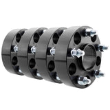 ZNTS (4) 1.5" Wheel Spacers Hubcentric 5x5 for Jeep JK Wrangler Grand Cherokee Black 24680731