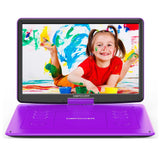 ZNTS DBPOWER 17.9" Portable DVD Player with 15.6" Large HD Swivel Screen, 6 Hour Rechargeable Battery, 34287685