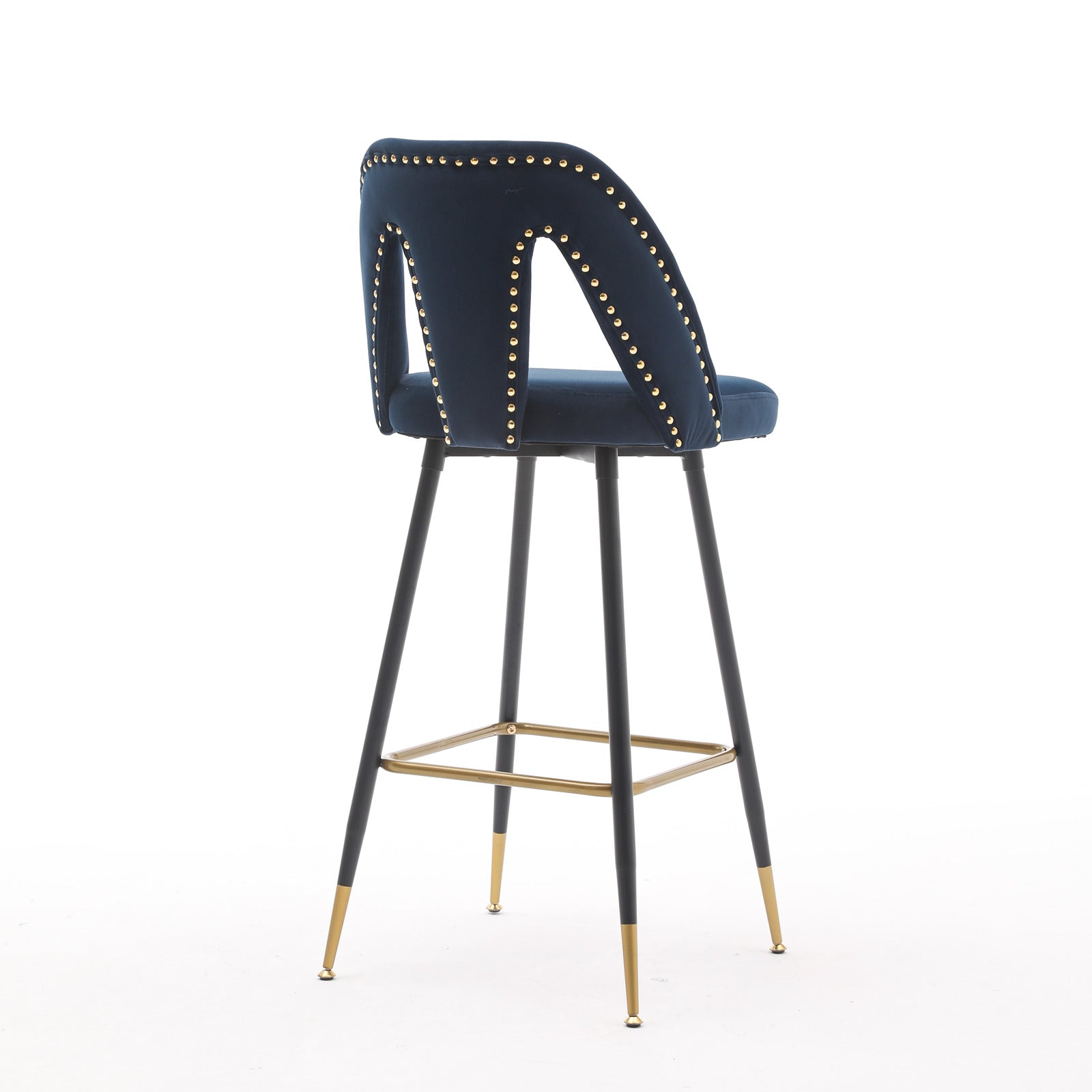 ZNTS A&A Furniture,Akoya Collection Modern | Contemporary Velvet Upholstered Connor 28" Bar Stool & W114341614
