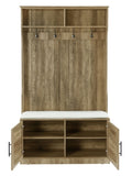 ZNTS Wood Coat Rack, Storage Shoe Cabinet, with Clothes Hook, with Sponge Pad Product, Multiple Storage 03980719