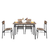 ZNTS Rectangular Disassembly and Assembly P2 Board Iron Compartment 1 Table 4s Dining Table and 39076074