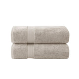 ZNTS 100% Cotton Bath Sheet Antimicrobial 2 Piece Set B03599352