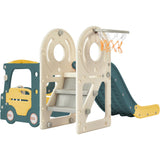 ZNTS Kids Slide with Bus Play Structure, Freestanding Bus Toy with Slide for Toddlers, Bus Slide Set with PP299289AAL