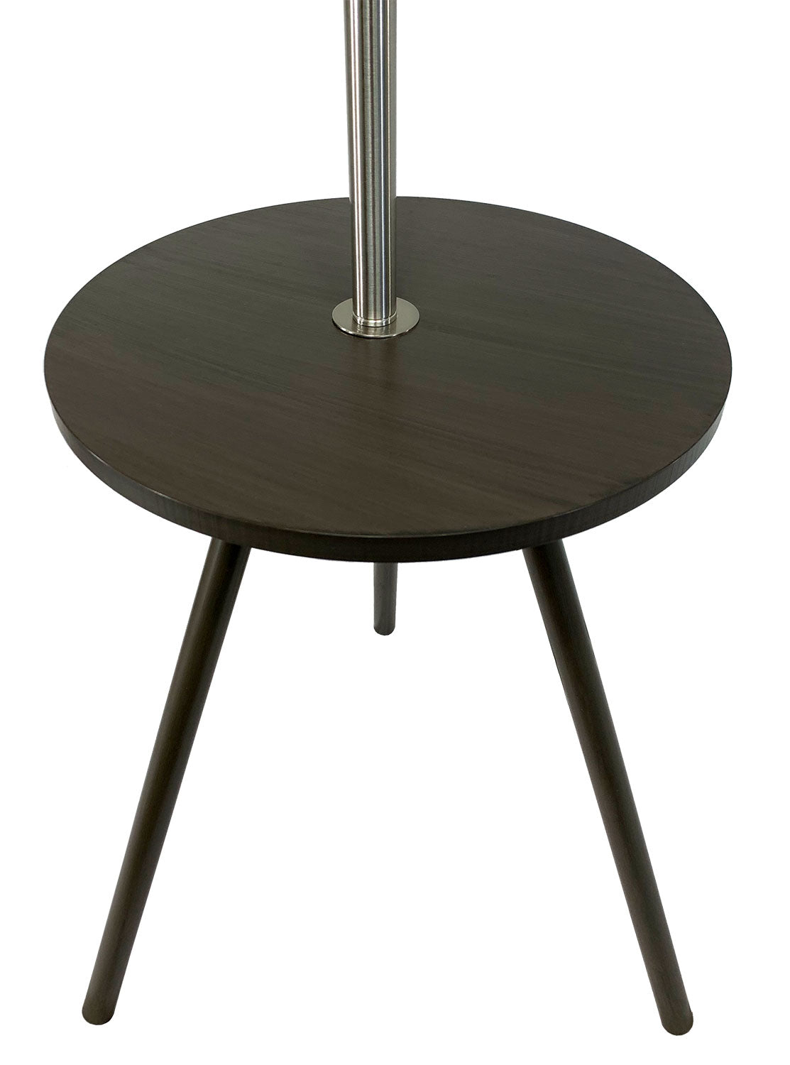 ZNTS 57" Round Sofa Side Table w/ Lamp and Power Station B080107020