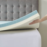 ZNTS 4" Memory Foam Mattress Topper B03595128