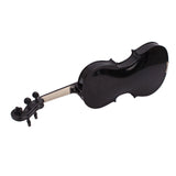 ZNTS New 4/4 Acoustic Violin Case Bow Rosin Black 67620583