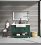 ZNTS Solid Wood Bathroom Vanities Without Tops 48 in. W x 20 in. D x 33.60 in. H Bathroom Vanity in green W92846191
