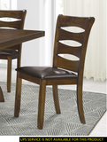 ZNTS Transitional Style Unique Back Design Set of 2pc Wooden Side Chairs Brown Finish Dining Room B01156048