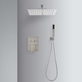 ZNTS 12" Rain Shower Head Systems Wall Mounted Shower W127263102